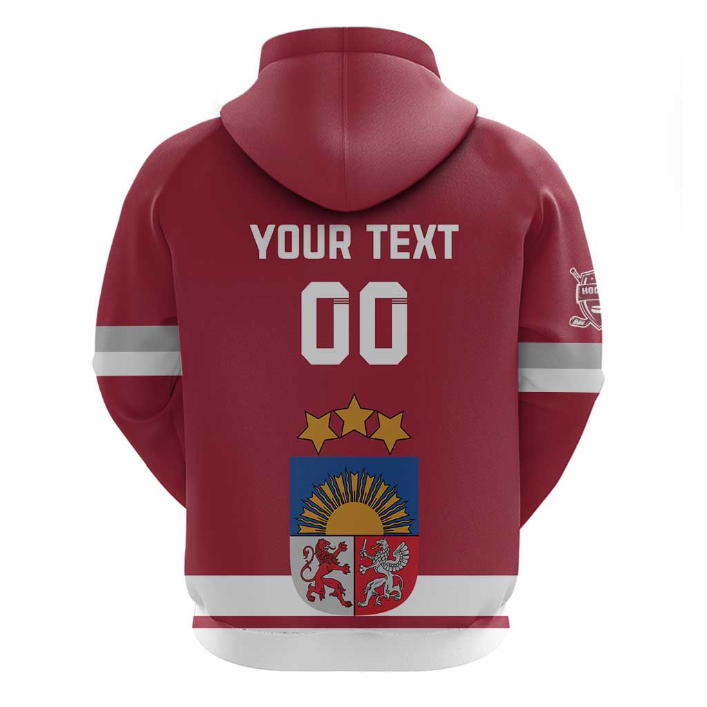 Custom Latvia Hockey Hoodie Latvijas Go Champions