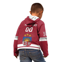 Custom Latvia Hockey Kid Hoodie Latvijas Go Champions