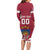 Custom Latvia Hockey Long Sleeve Bodycon Dress Latvijas Go Champions