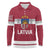 Custom Latvia Hockey Long Sleeve Polo Shirt Latvijas Go Champions