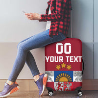 Custom Latvia Hockey Luggage Cover Latvijas Go Champions