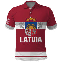 Custom Latvia Hockey Polo Shirt Latvijas Go Champions