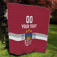 Custom Latvia Hockey Quilt Latvijas Go Champions