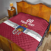 Custom Latvia Hockey Quilt Latvijas Go Champions