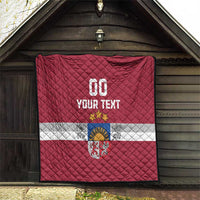 Custom Latvia Hockey Quilt Latvijas Go Champions