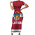 Custom Latvia Hockey Short Sleeve Bodycon Dress Latvijas Go Champions