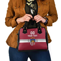 Custom Latvia Hockey Shoulder Handbag Latvijas Go Champions