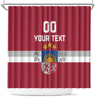 Custom Latvia Hockey Shower Curtain Latvijas Go Champions