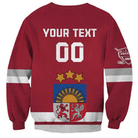 Custom Latvia Hockey Sweatshirt Latvijas Go Champions