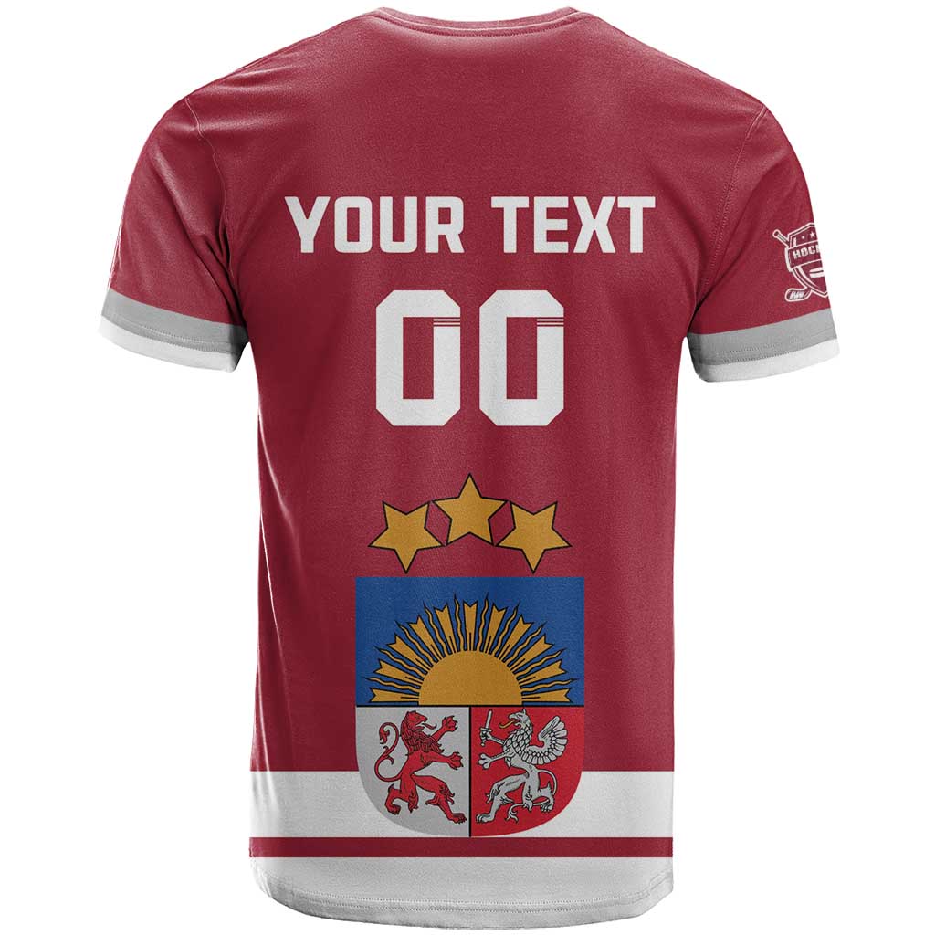 Custom Latvia Hockey T Shirt Latvijas Go Champions
