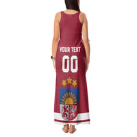 Custom Latvia Hockey Tank Maxi Dress Latvijas Go Champions