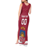 Custom Latvia Hockey Tank Maxi Dress Latvijas Go Champions