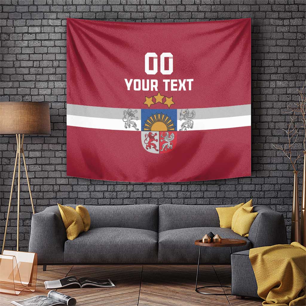 Custom Latvia Hockey Tapestry Latvijas Go Champions