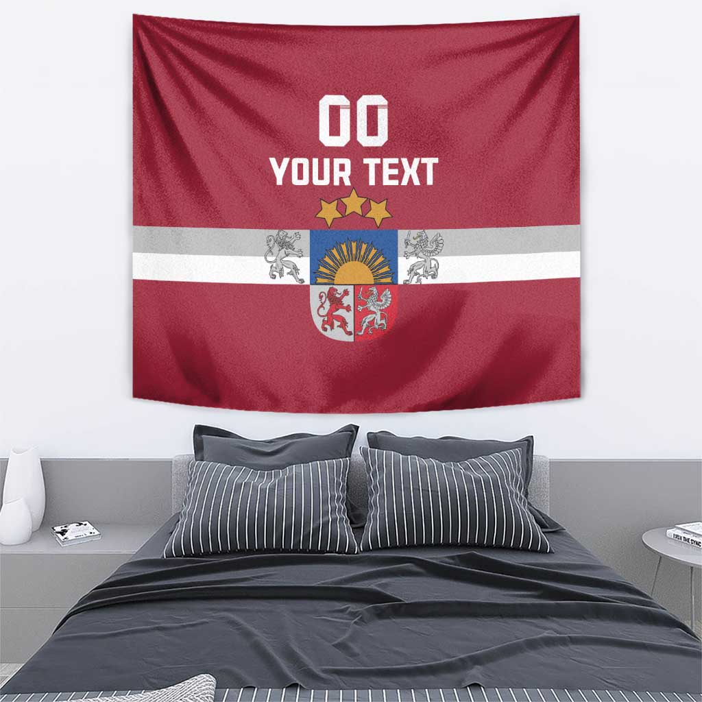 Custom Latvia Hockey Tapestry Latvijas Go Champions