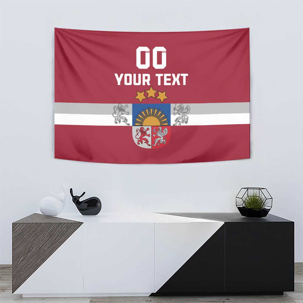 Custom Latvia Hockey Tapestry Latvijas Go Champions