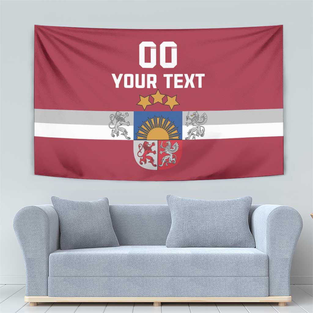 Custom Latvia Hockey Tapestry Latvijas Go Champions