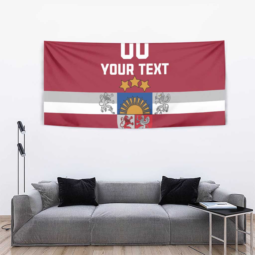 Custom Latvia Hockey Tapestry Latvijas Go Champions