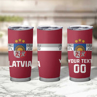Custom Latvia Hockey Tumbler Cup Latvijas Go Champions