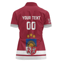 Custom Latvia Hockey Women Polo Shirt Latvijas Go Champions