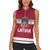 Custom Latvia Hockey Women Sleeveless Polo Shirt Latvijas Go Champions