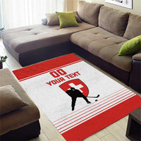 Custom Switzerland Hockey Area Rug Come On La Nati