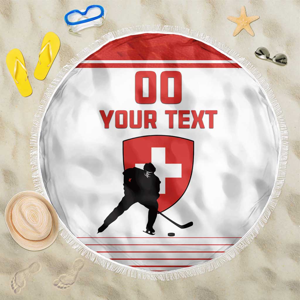 Custom Switzerland Hockey Beach Blanket Come On La Nati