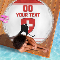 Custom Switzerland Hockey Beach Blanket Come On La Nati