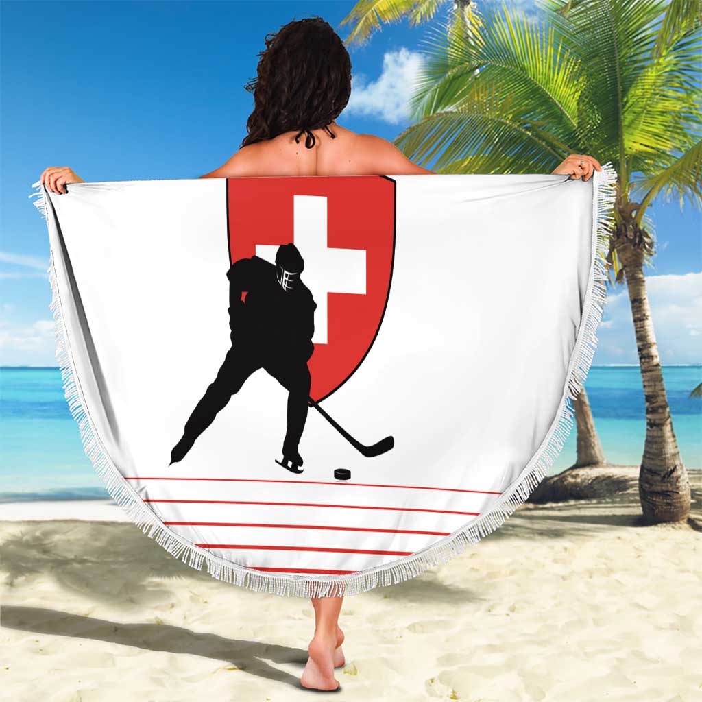 Custom Switzerland Hockey Beach Blanket Come On La Nati