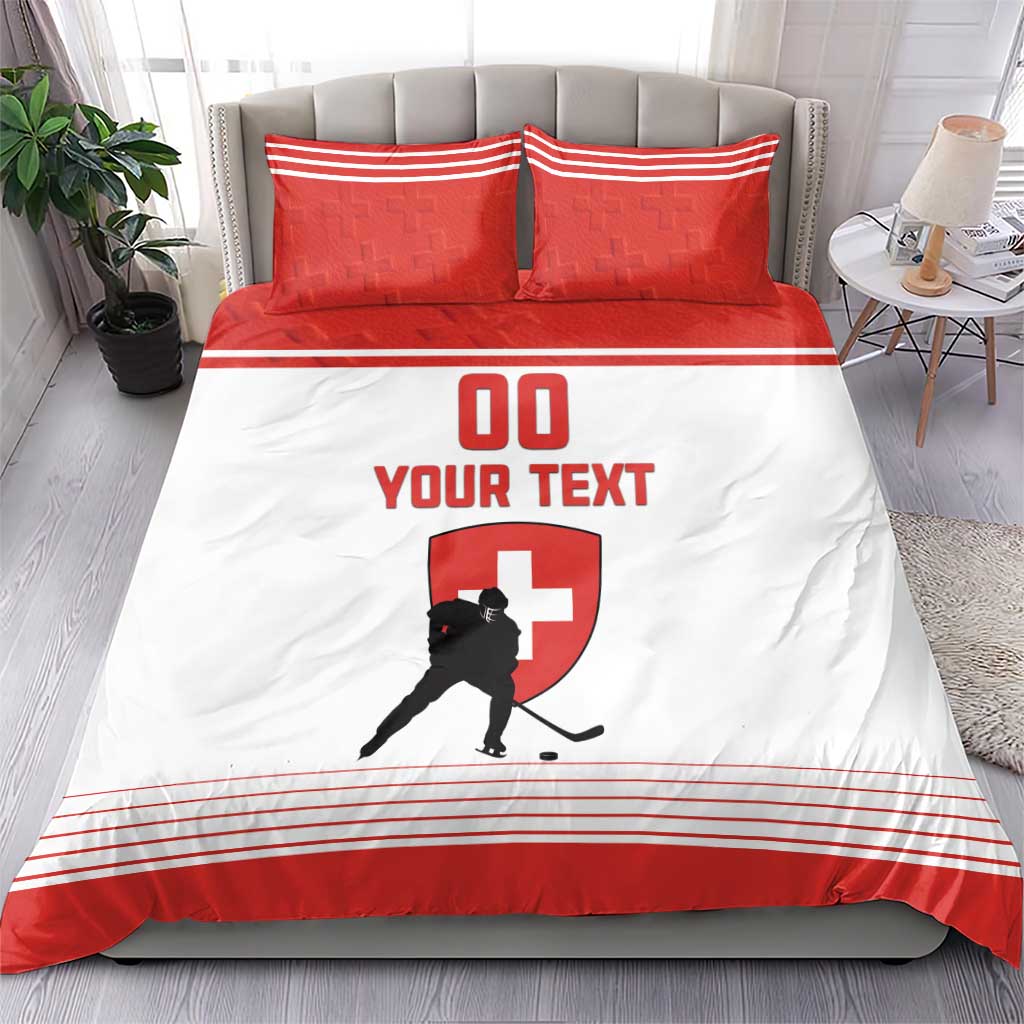 Custom Switzerland Hockey Bedding Set Come On La Nati