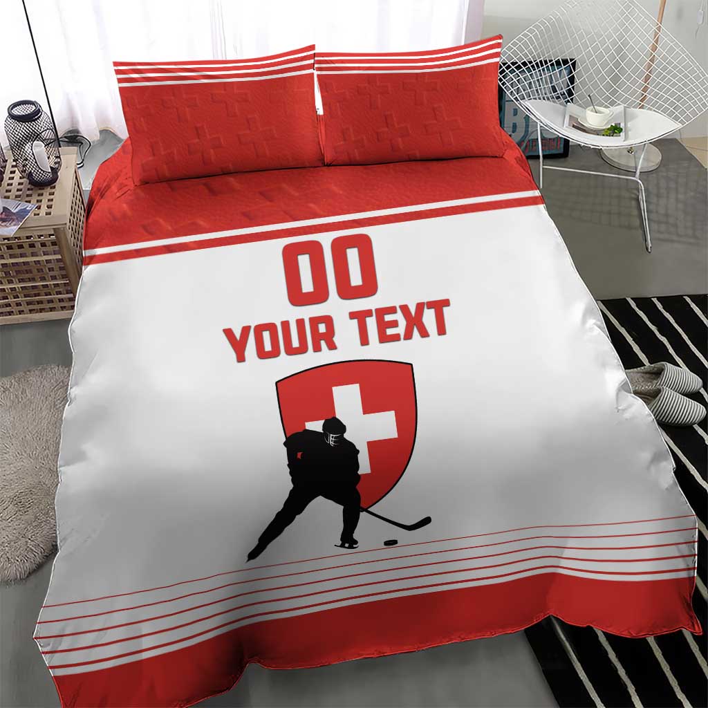 Custom Switzerland Hockey Bedding Set Come On La Nati