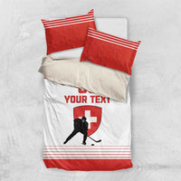 Custom Switzerland Hockey Bedding Set Come On La Nati