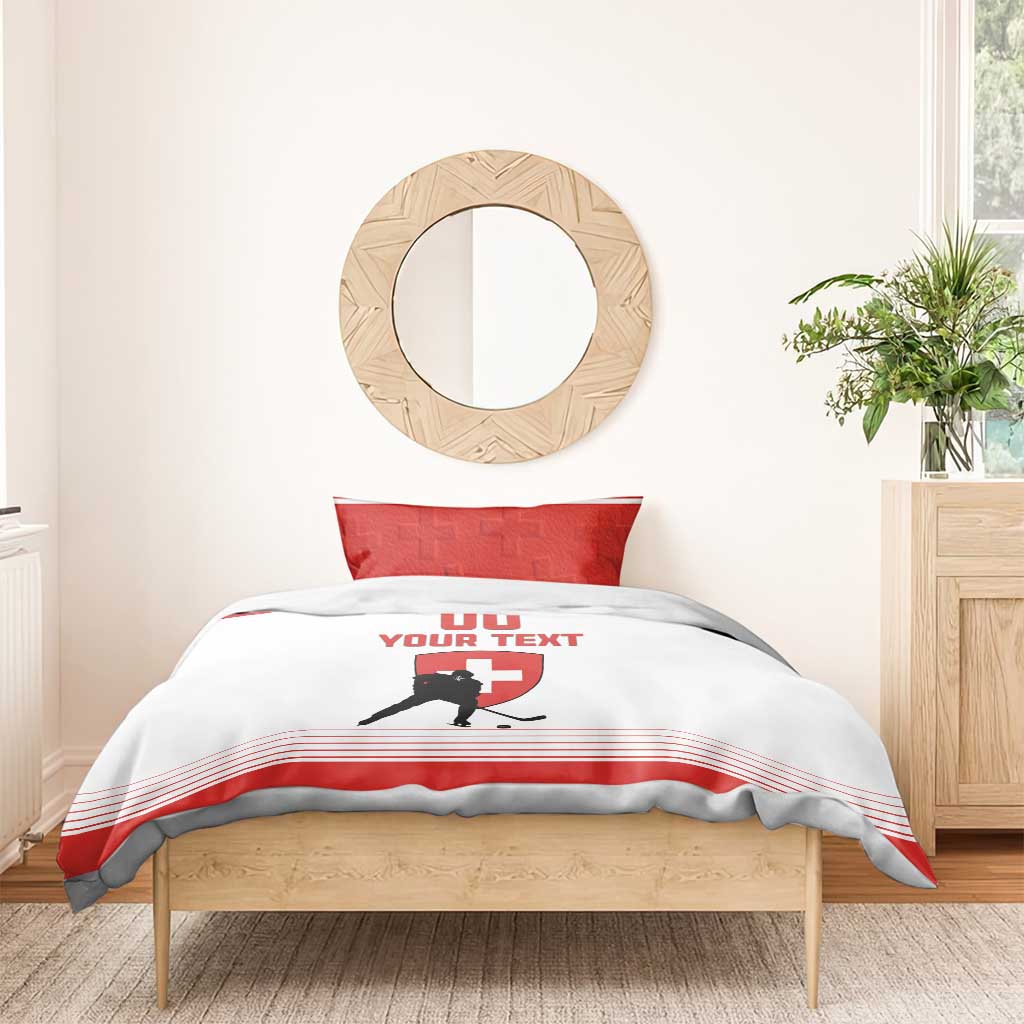 Custom Switzerland Hockey Bedding Set Come On La Nati