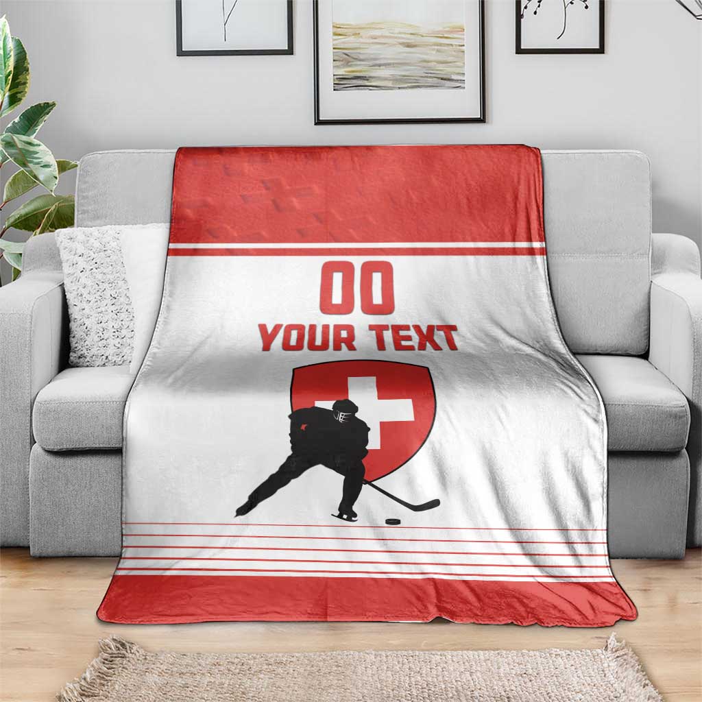 Custom Switzerland Hockey Blanket Come On La Nati
