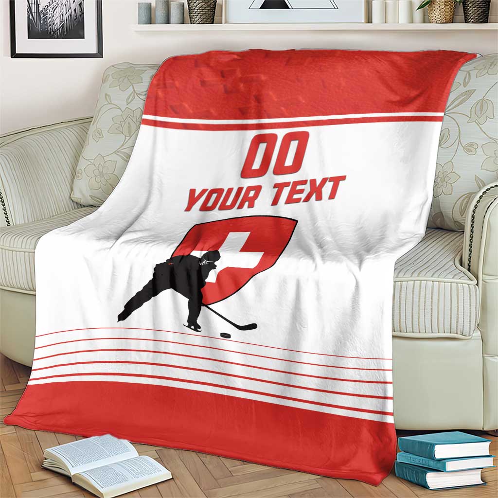 Custom Switzerland Hockey Blanket Come On La Nati