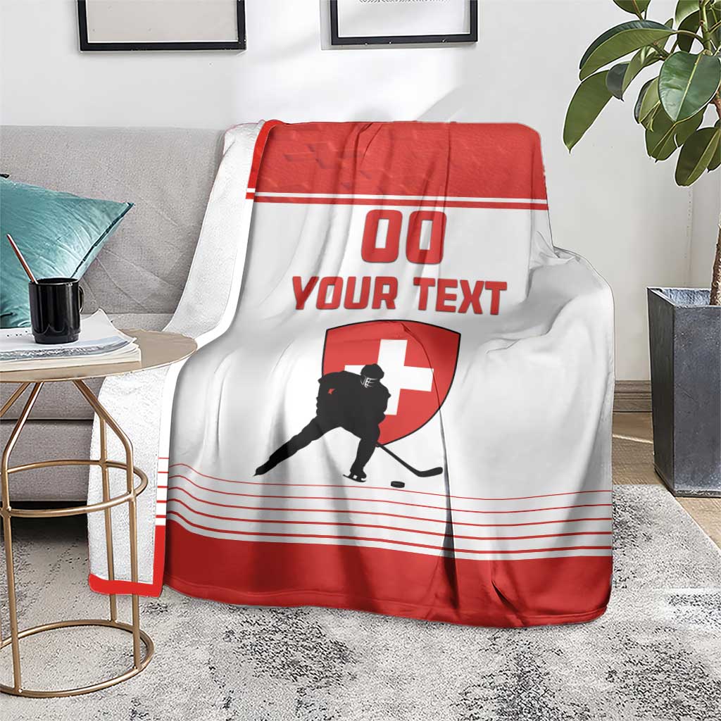 Custom Switzerland Hockey Blanket Come On La Nati
