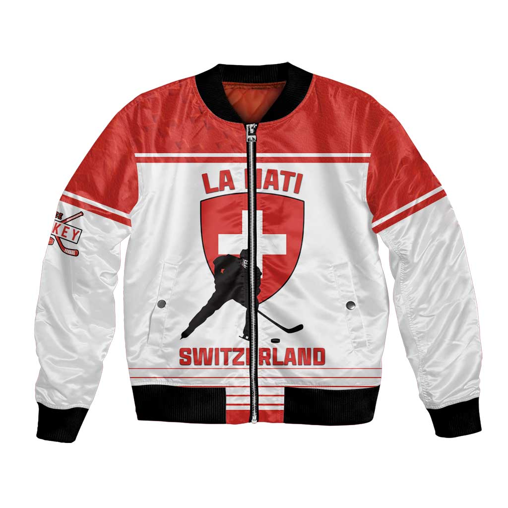 Custom Switzerland Hockey Bomber Jacket Come On La Nati