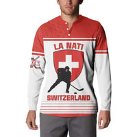 Custom Switzerland Hockey Button Sweatshirt Come On La Nati