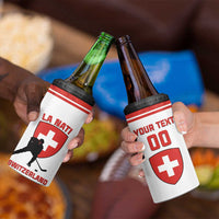 Custom Switzerland Hockey 4 in 1 Can Cooler Tumbler Come On La Nati