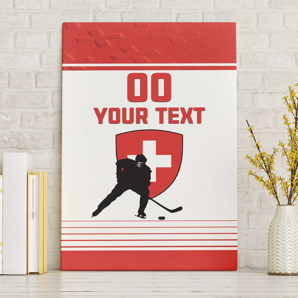 Custom Switzerland Hockey Canvas Wall Art Come On La Nati