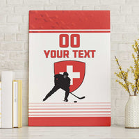 Custom Switzerland Hockey Canvas Wall Art Come On La Nati