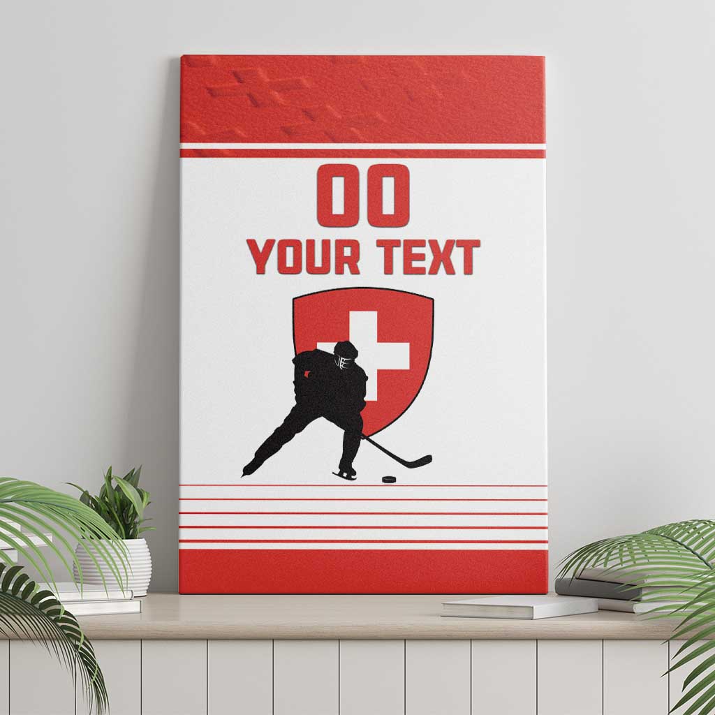 Custom Switzerland Hockey Canvas Wall Art Come On La Nati