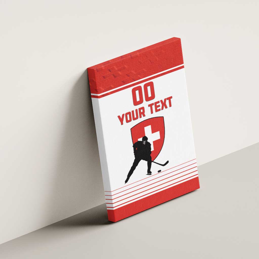 Custom Switzerland Hockey Canvas Wall Art Come On La Nati