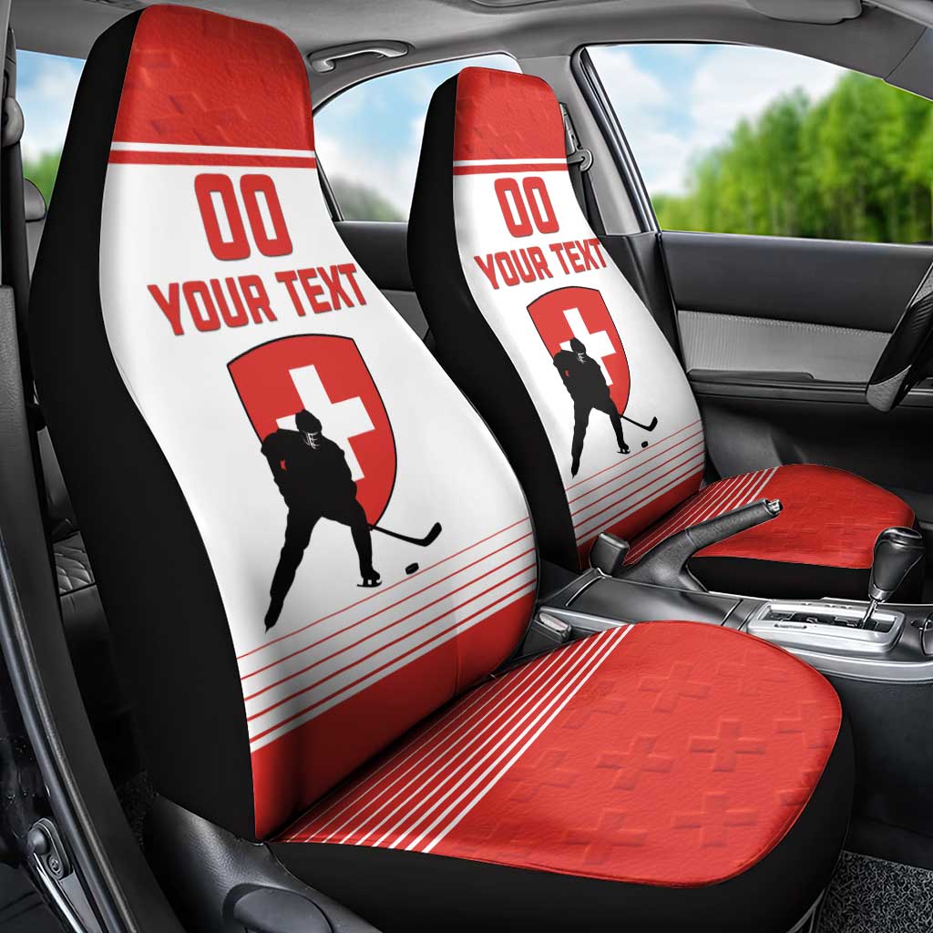 Custom Switzerland Hockey Car Seat Cover Come On La Nati