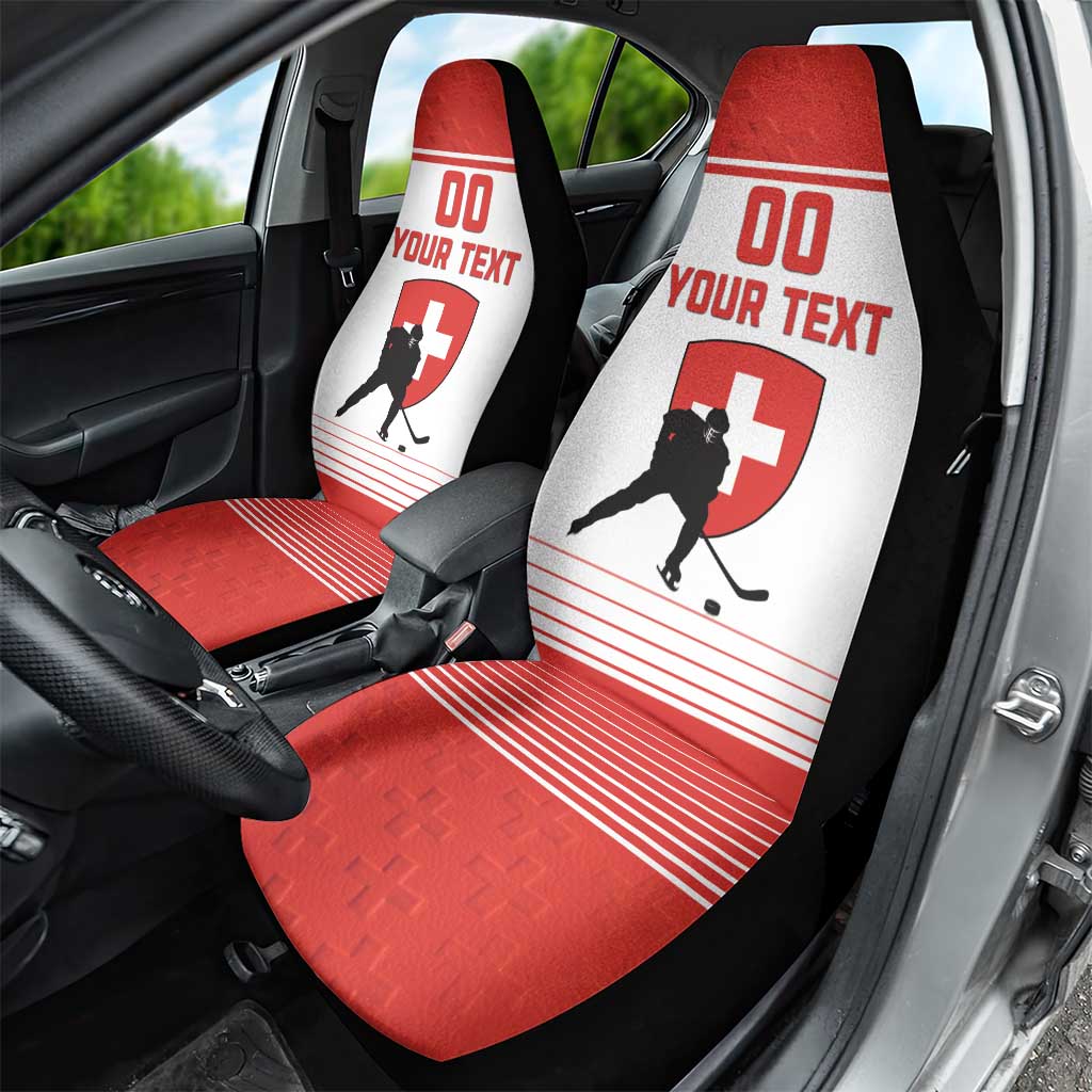 Custom Switzerland Hockey Car Seat Cover Come On La Nati