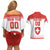 Custom Switzerland Hockey Couples Matching Off Shoulder Short Dress and Hawaiian Shirt Come On La Nati