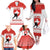 Custom Switzerland Hockey Family Matching Off The Shoulder Long Sleeve Dress and Hawaiian Shirt Come On La Nati