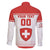 Custom Switzerland Hockey Family Matching Short Sleeve Bodycon Dress and Hawaiian Shirt Come On La Nati
