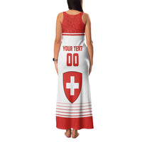 Custom Switzerland Hockey Family Matching Tank Maxi Dress and Hawaiian Shirt Come On La Nati