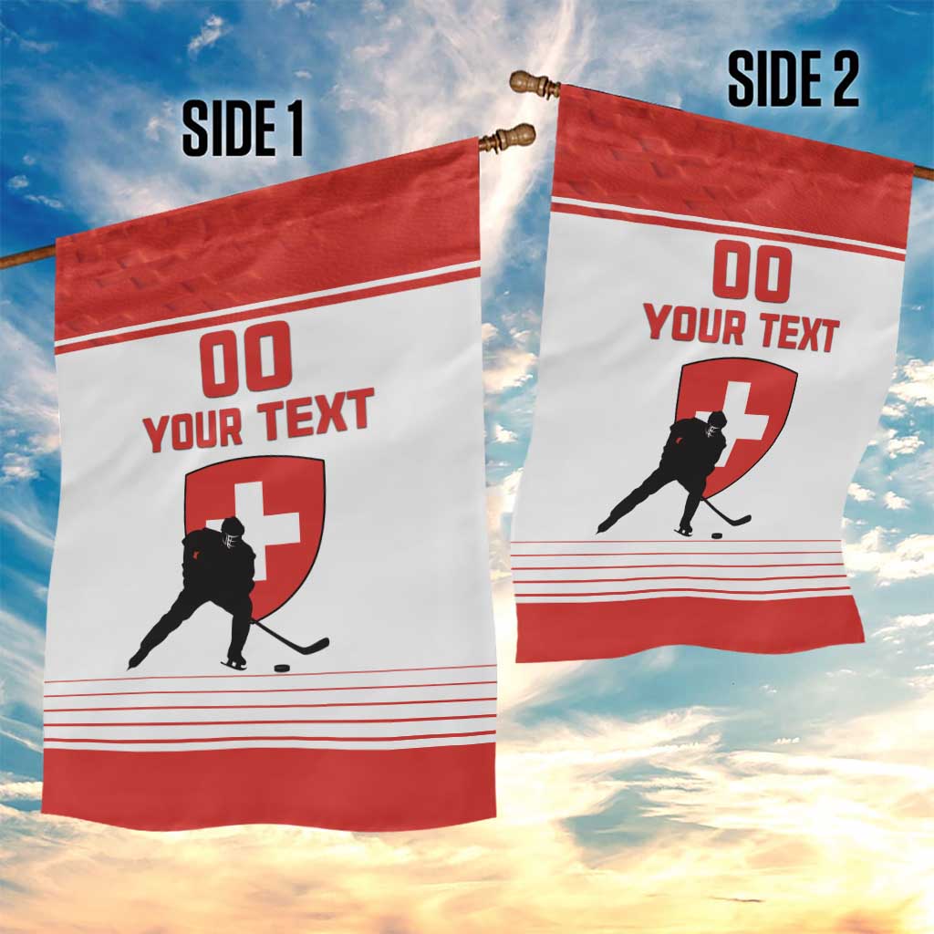 Custom Switzerland Hockey Garden Flag Come On La Nati