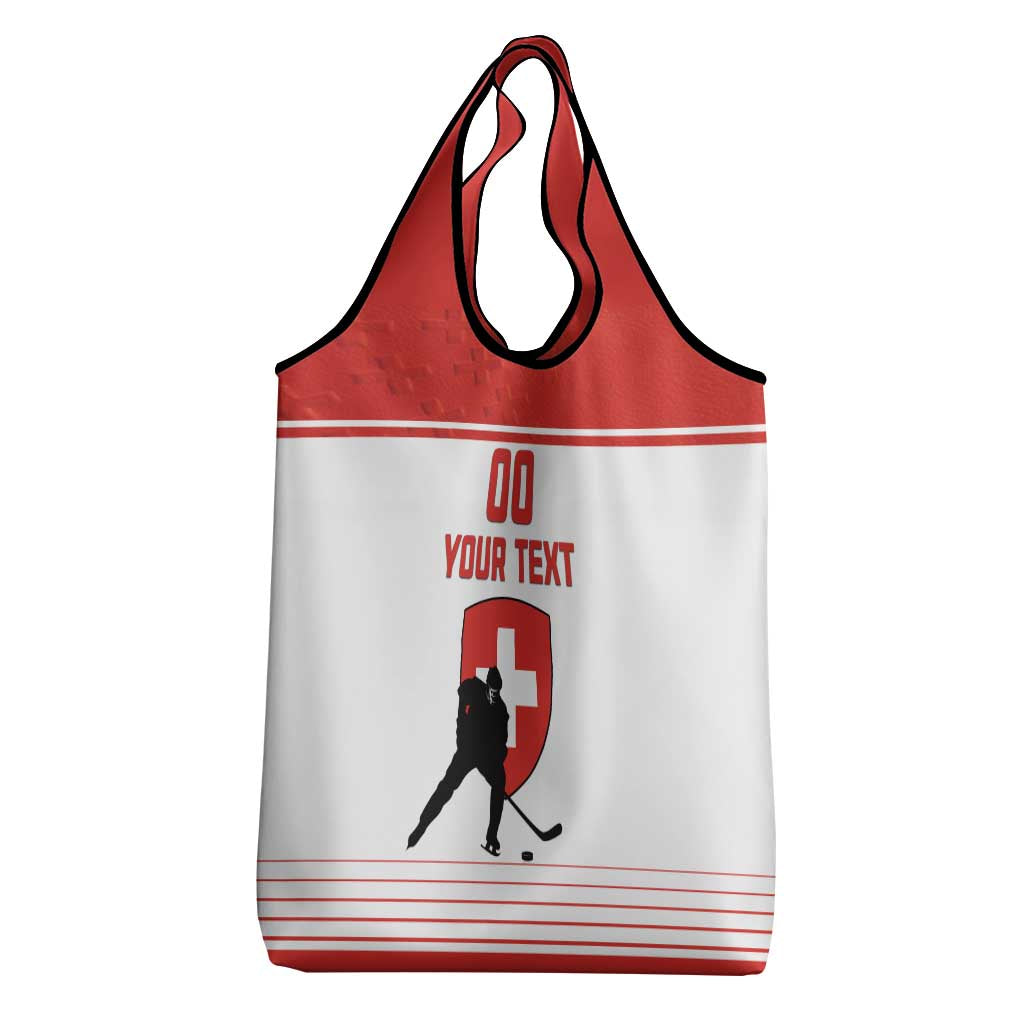 Custom Switzerland Hockey Grocery Bag Come On La Nati